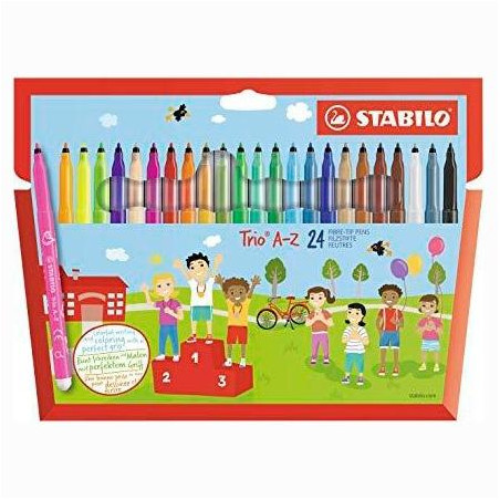 (378/1-24-01) STABILO ROTULADORES TRIO AZ C/SURTIDOS ESTUCHE 24 UD