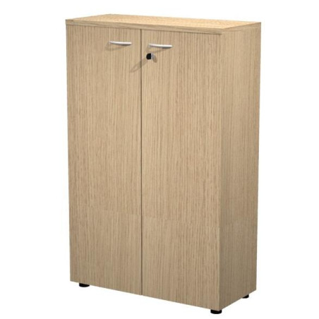 (035PM-C) ARTEXPORT ARMARIO MEDIO PRESTO CON PUERTAS 2 ESTANTES 22MM REGULABLES CON TRASERA ROBLE