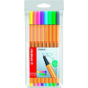 (88/8-01) STABILO ROTULADORES POINT 88 C/SURTIDOS PASTEL ESTUCHE 8 UD