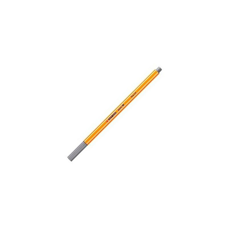 (88/96) STABILO ROTULADOR POINT 88 GRIS OSCURO CAJA 10 UD