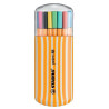 (8820-02) STABILO ROTULADORES POINT 88 COLORES SURTIDOS ESTUCHE ZEBRUI 20 UD