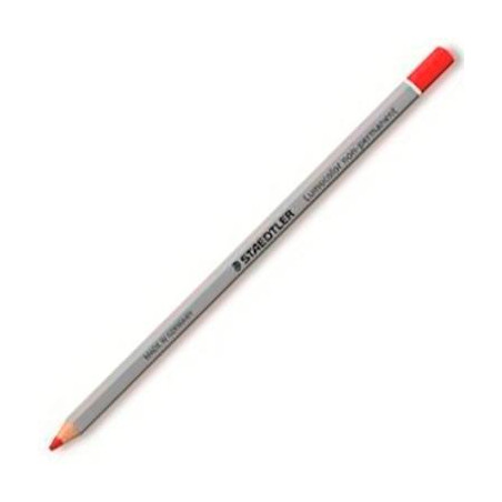 (108-2) STAEDTLER LÁPIZ PARA MARCAR OMNICHROM NON-PERMANENT ROJO