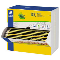 (120HBCA1 P) STAEDTLER LÁPIZ DE GRAFITO NORIS 120-2 HB CAJA DISPENSADOR 100 UD