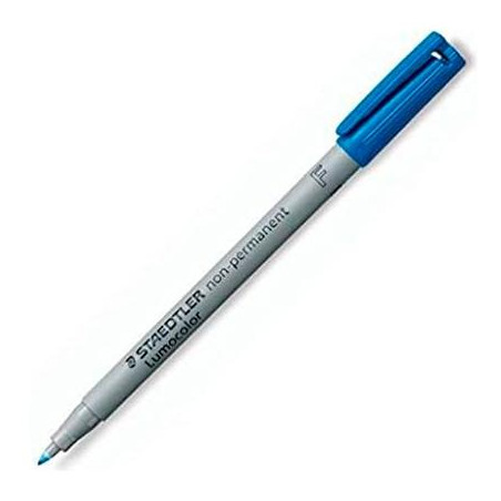 (316-3) STAEDTLER ROTULADOR NO PERMANENTE LUMOCOLOR 316 F AZUL