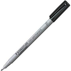(316-9) STAEDTLER ROTULADOR NO PERMANENTE LUMOCOLOR 316 F NEGRO