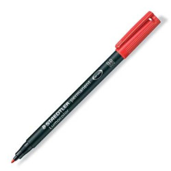 (317-2) STAEDTLER ROTULADOR PERMANENTE LUMOCOLOR 317-2 M ROJO