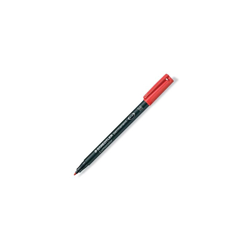 (317-2) STAEDTLER ROTULADOR PERMANENTE LUMOCOLOR 317-2 M ROJO
