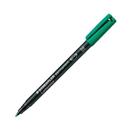 (317-5) STAEDTLER ROTULADOR PERMANENTE LUMOCOLOR 317-5 M VERDE