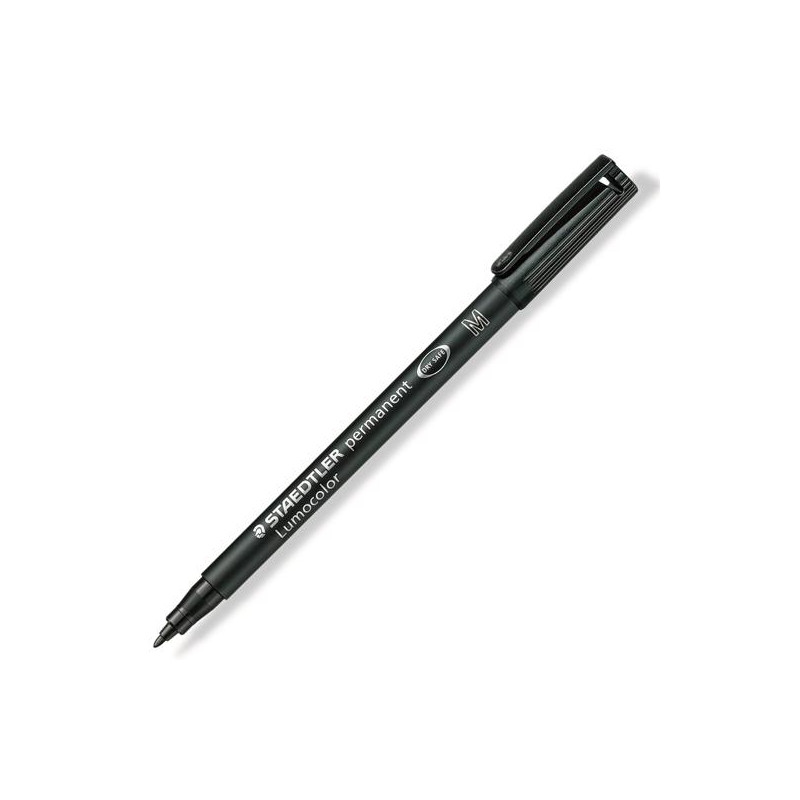 (317-9) STAEDTLER ROTULADOR PERMANENTE LUMOCOLOR 317-9 M NEGRO