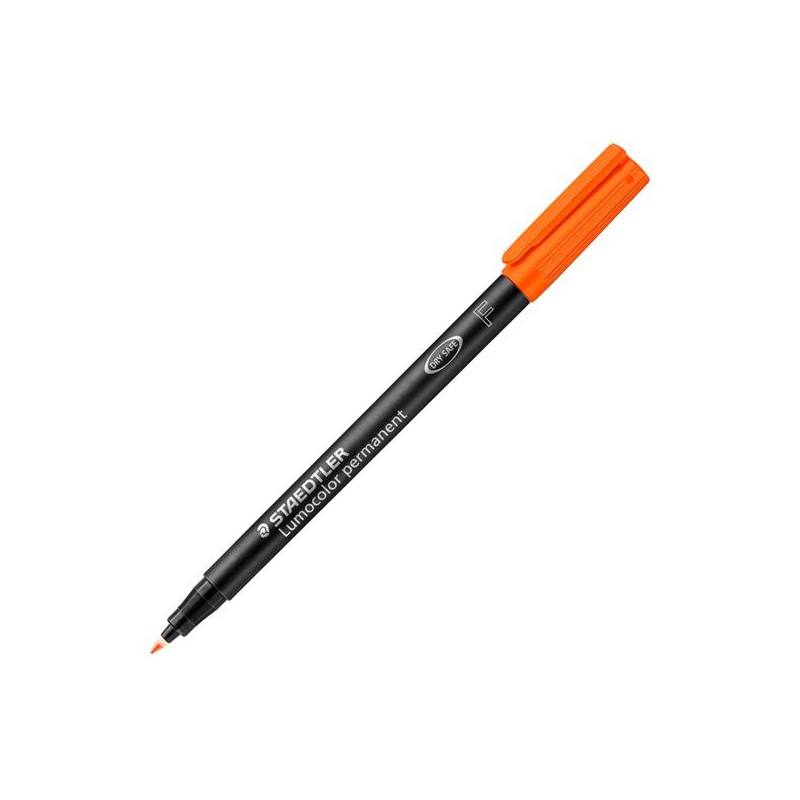 (318-4) STAEDTLER ROTULADOR PERMANENTE LUMOCOLOR 318 F NARANJA