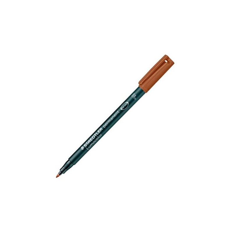 (318-7) STAEDTLER ROTULADOR PERMANENTE LUMOCOLOR 318 F MARRÓN