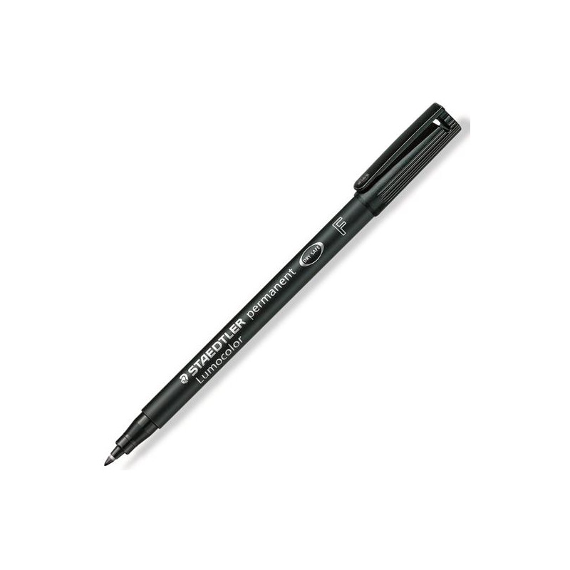 (318-9) STAEDTLER ROTULADOR PERMANENTE LUMOCOLOR 318-9 F NEGRO