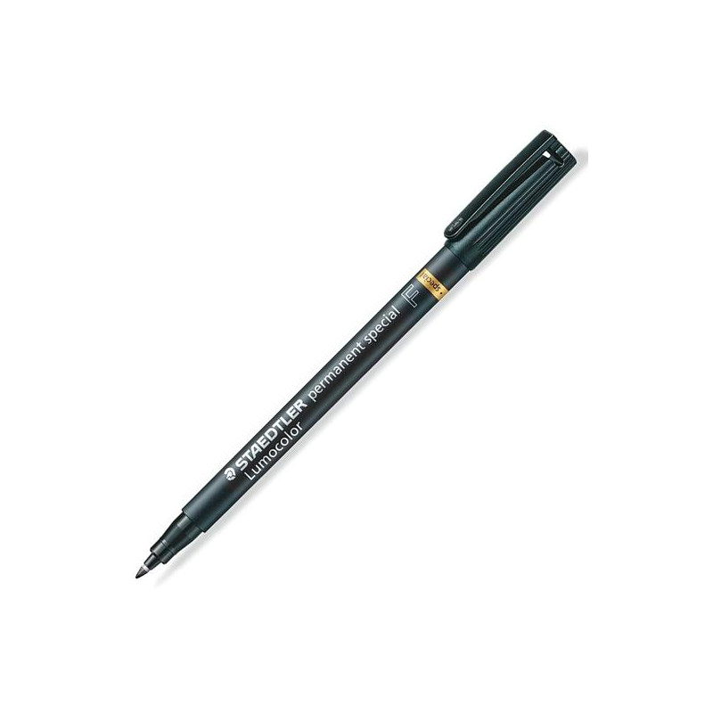 (319 F-9) STAEDTLER ROTULADOR ESPECIAL PERMANENTE LUMOCOLOR F NEGRO