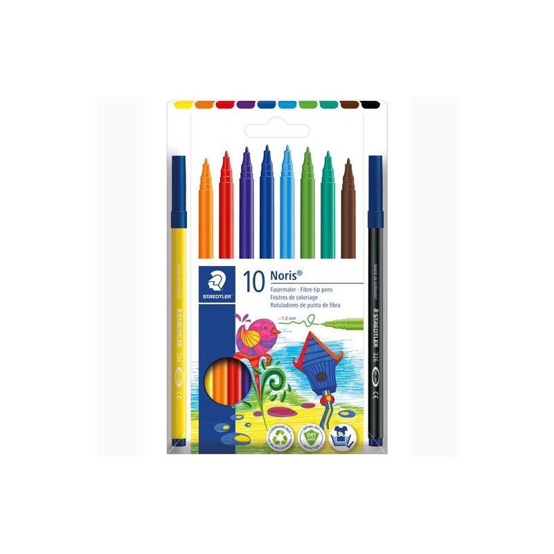 (326 C10) STAEDTLER ROTULADORES NORIS 326 C/SURTIDOS ESTUCHE 10 UD