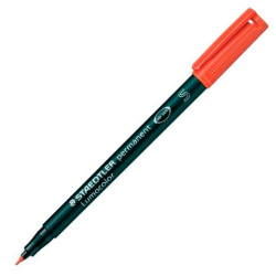 (313-2) STAEDTLER ROTULADOR PERMANENTE LUMOCOLOR 313-2 S ROJO