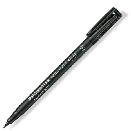 (313-9) STAEDTLER ROTULADOR PERMANENTE LUMOCOLOR 313-9 S NEGRO