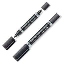(348-9) STAEDTLER MARCADOR PERMANENTE LUMOCOLOR 348-9 NEGRO