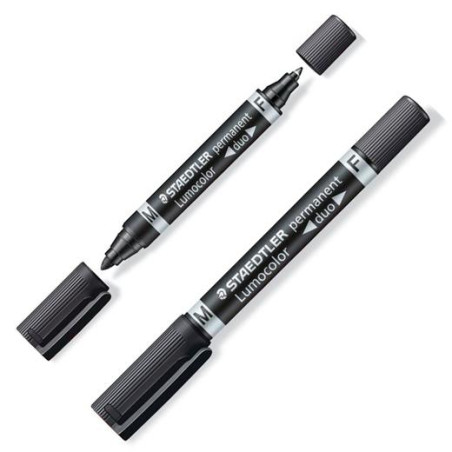 (348-9) STAEDTLER MARCADOR PERMANENTE LUMOCOLOR 348-9 NEGRO