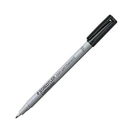 (316-9) STAEDTLER ROTULADOR NO PERMANENTE LUMOCOLOR 316 F NEGRO