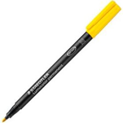 (317-1) STAEDTLER ROTULADOR PERMANENTE LUMOCOLOR 317 M AMARILLO
