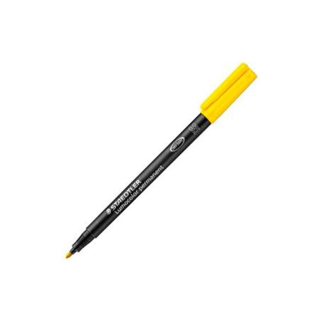 (317-1) STAEDTLER ROTULADOR PERMANENTE LUMOCOLOR 317 M AMARILLO