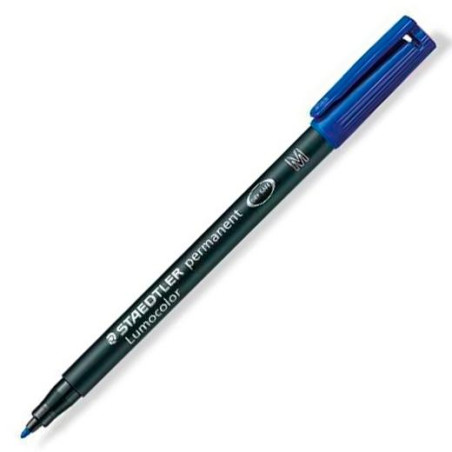 (317-3) STAEDTLER ROTULADOR PERMANENTE LUMOCOLOR 317-3 M AZUL
