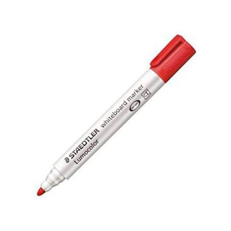 (351-2) STAEDTLER ROTULADOR PIZARRA-BLANCA LUMOCOLOR 351-2 PUNTA REDONDA ROJO
