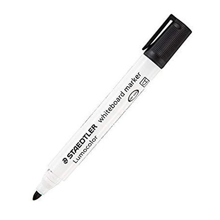 (351-9) STAEDTLER ROTULADOR PIZARRA-BLANCA LUMOCOLOR 351-9 PUNTA REDONDA NEGRO