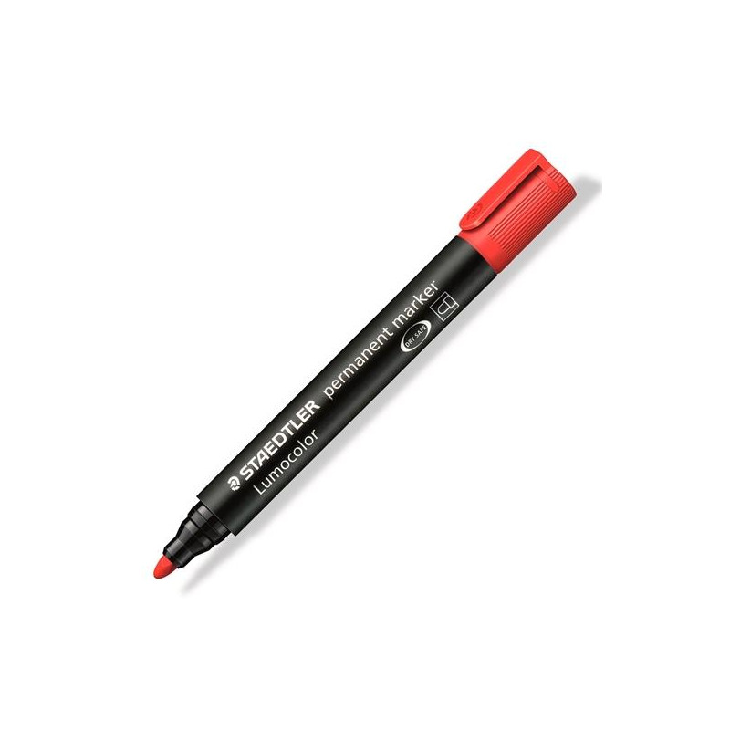 (352-2) STAEDTLER MARCADOR PERMANENTE LUMOCOLOR 352-2 ROJO