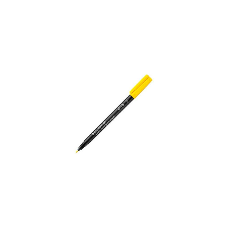 (318-1) STAEDTLER ROTULADOR PERMANENTE LUMOCOLOR 318 F AMARILLO