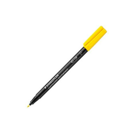 (318-1) STAEDTLER ROTULADOR PERMANENTE LUMOCOLOR 318 F AMARILLO