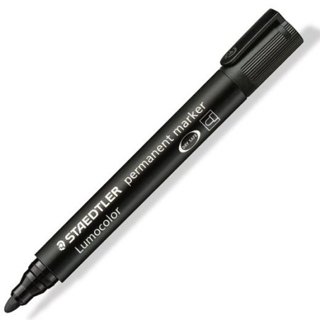 (352-9) STAEDTLER MARCADOR PERMANENTE LUMOCOLOR 352-9 NEGRO