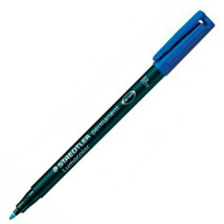 (318-3) STAEDTLER ROTULADOR PERMANENTE LUMOCOLOR 318-3 F AZUL