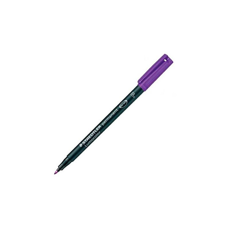 (318-6) STAEDTLER ROTULADOR PERMANENTE LUMOCOLOR 318 F VIOLETA