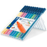 (323 SB10) STAEDTLER ROTULADOR PUNTA DE FIBRA TRIPLUS COLOR ESTUCHE 10 UNIDADES