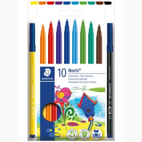 (326 C10) STAEDTLER ROTULADORES NORIS 326 C/SURTIDOS ESTUCHE 10 UD