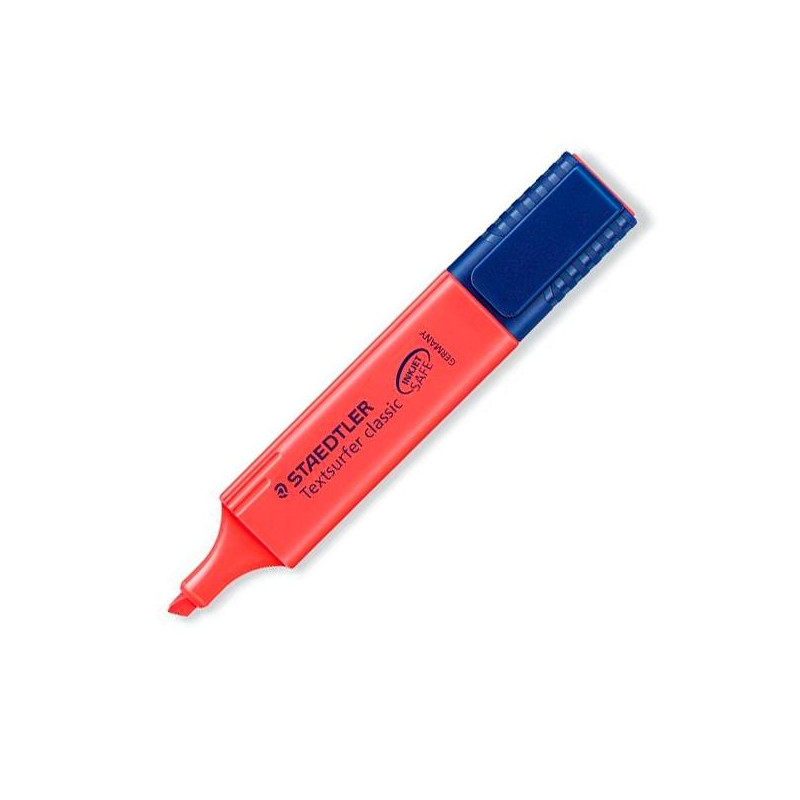 (364-2) STAEDTLER MARCADOR FLUORESCENTE TEXTSURFER CLASSIC ROJO