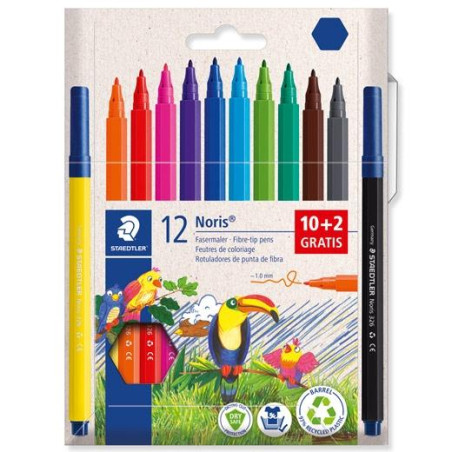 (326 C12P) STAEDTLER ROTULADORES NORIS 326 C/SURTIDOS ESTUCHE 10+2 UD DE REGALO