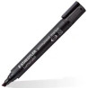 (350-9) STAEDTLER ROTULADOR PERMANENTE LUMOCOLOR 350 PUNTA BISELADA NEGRO