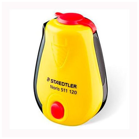 (511 120) STAEDTLER AFILALÁPICES CON DEPÓSITO DISEÑO NORIS AMARILLO/NEGRO