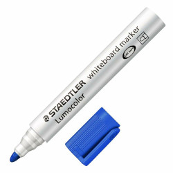 (351-3) STAEDTLER ROTULADOR PIZARRA-BLANCA LUMOCOLOR 351-3 PUNTA REDONDA AZUL