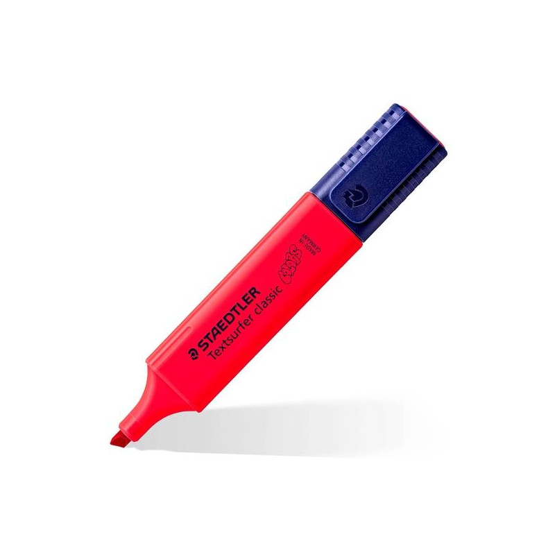 (364 C-200) STAEDTLER MARCADOR FLUORESCENTE TEXTSURFER CLASSIC ROJO INTENSO