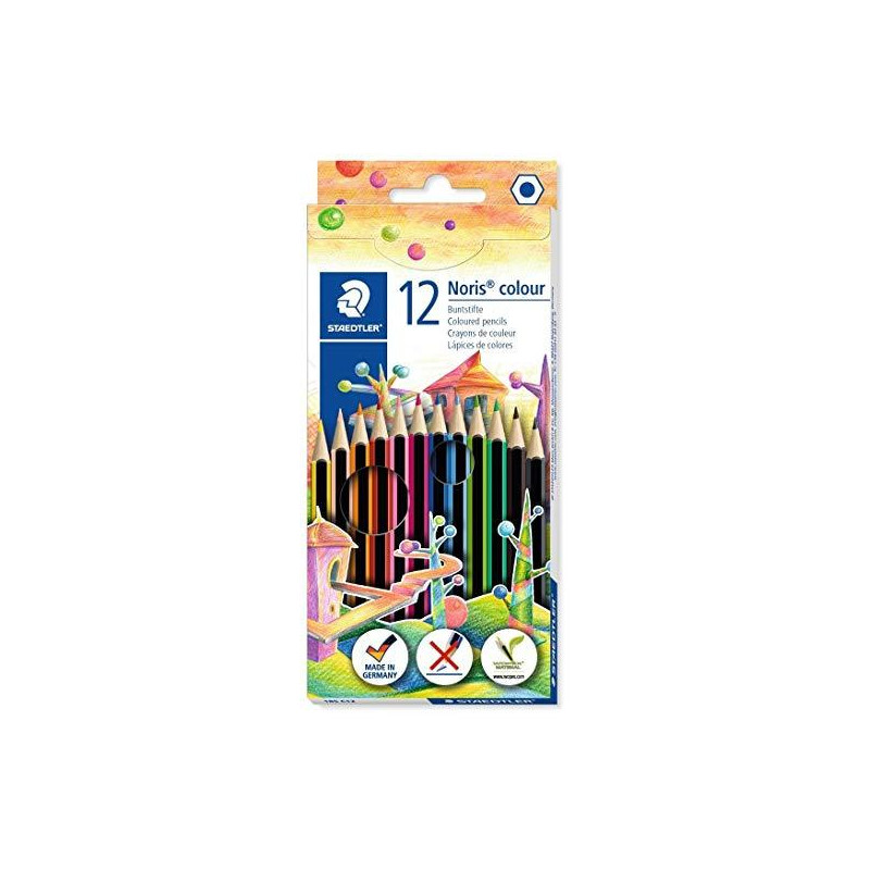 (185 C12) STAEDTLER LÁPIZ NORIS COLOUR WOPEX ECOLÓGICO ESTUCHE DE 12