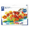 (2420 C36) STAEDTLER CERAS BLANDAS PASTELES AL ÓLEO 70MM COLORES SURTIDOS ESTUCHE 36 UD