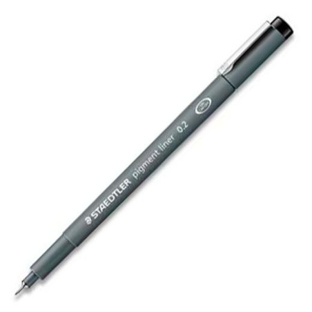 (308 02-9) STAEDTLER ROTULADOR CALIBRADO PIGMENT LINER 0.2MM NEGRO