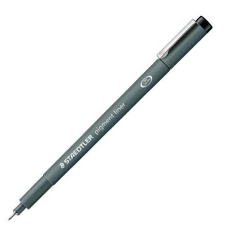 (308 08-9) STAEDTLER ROTULADOR CALIBRADO PIGMENT LINER 0.8MM NEGRO