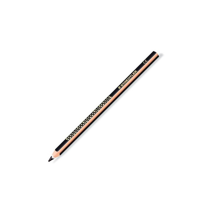 (1284-9) STAEDTLER LÁPICES DE COLORES JUMBO NORIS TRIANGULAR UNICOLOR NEGRO