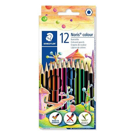(185 C12) STAEDTLER LÁPIZ NORIS COLOUR WOPEX ECOLÓGICO ESTUCHE DE 12