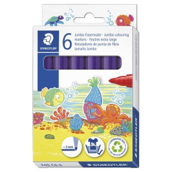 (340 C6-6) STAEDTLER ROTULADOR NORIS CLUB GRUESO VIOLETA ESTUCHE 6 UD