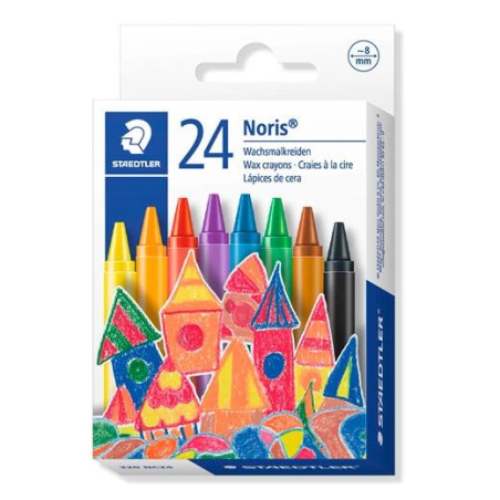 (220 08 C24) STAEDTLER CERAS NORIS 220 COLORES BRILLANTES SURTIDOS ESTUCHE 24 UD